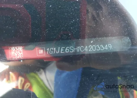 2012 Chevrolet Sonic 2Lz from USA, damaged, VIN 1G1JE6SH1C4203349